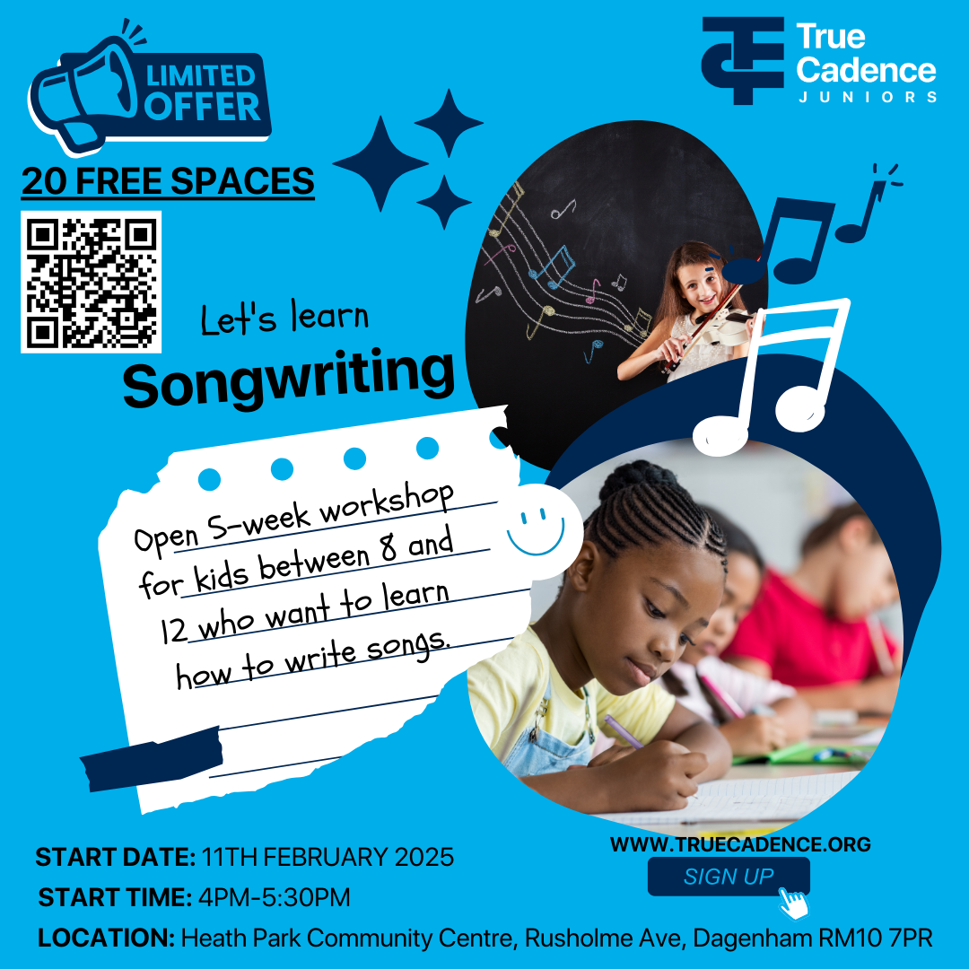 5-week FREE Songwriting Workshop for Kids aged 8-12